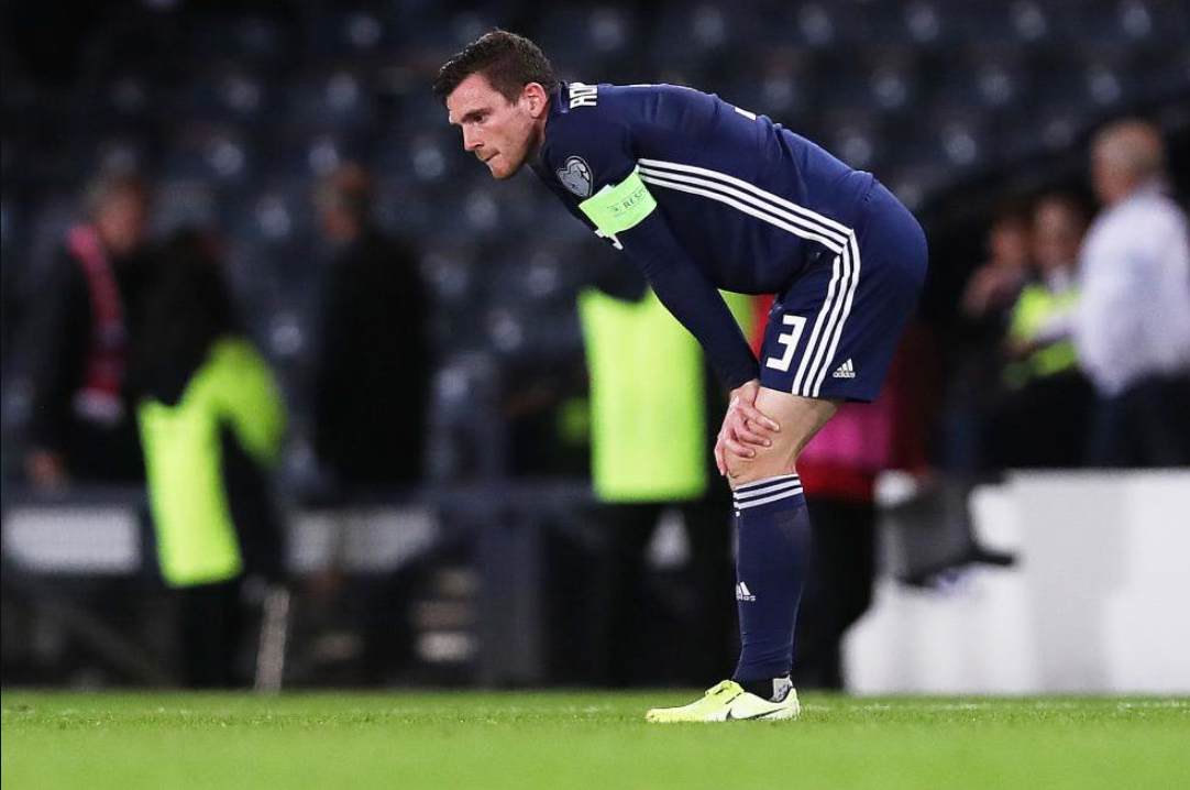Andrew Robertson na seleção da Escócia